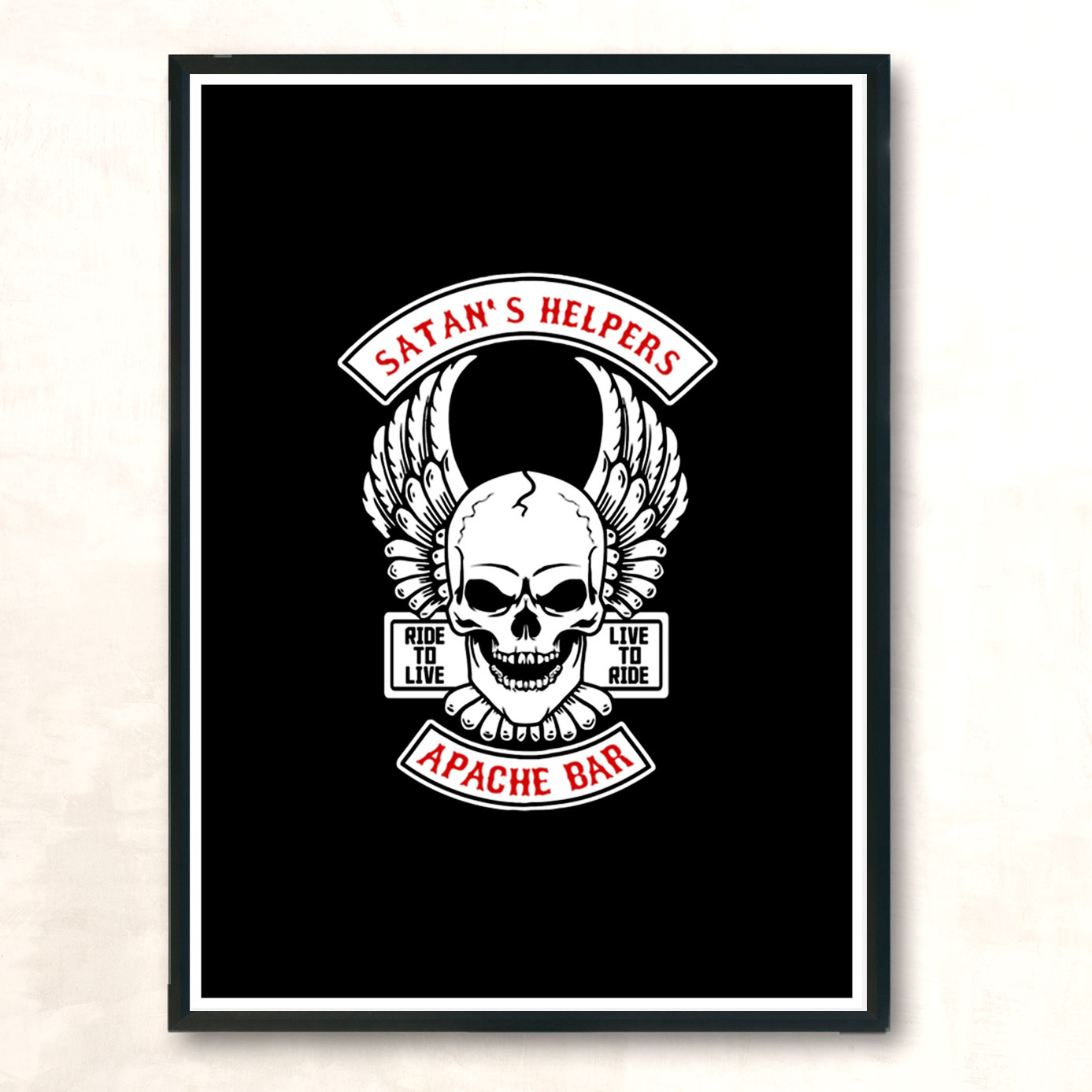 Satans Helpers Modern Poster Print