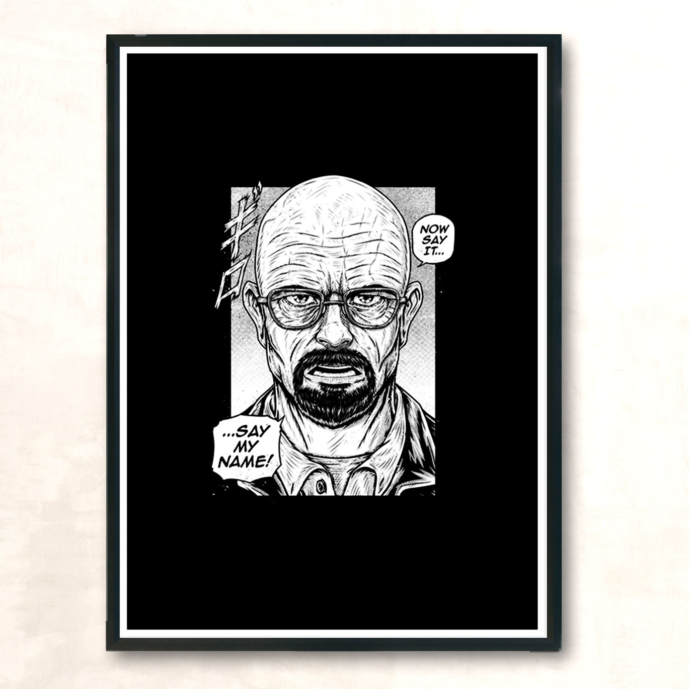 Say My Name Modern Poster Print