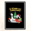 Scary Lil Bendy Christmas Vintage Wall Poster