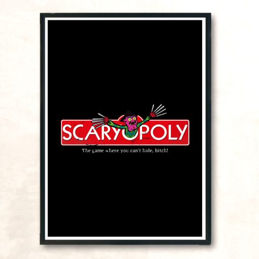 Scaryopoly Modern Poster Print