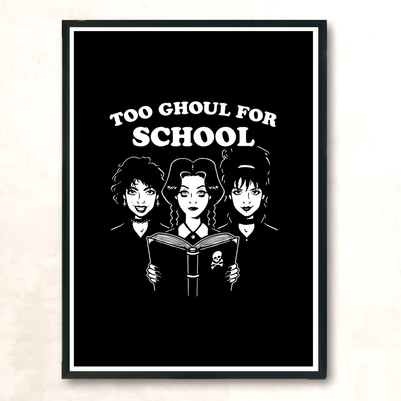 School Ghouls Modern Poster Print