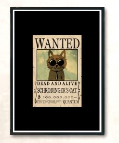 Schrodingers Cat Modern Poster Print