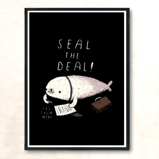 Seal The Deal Modern Poster Print