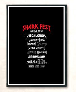 Shark Fest Modern Poster Print