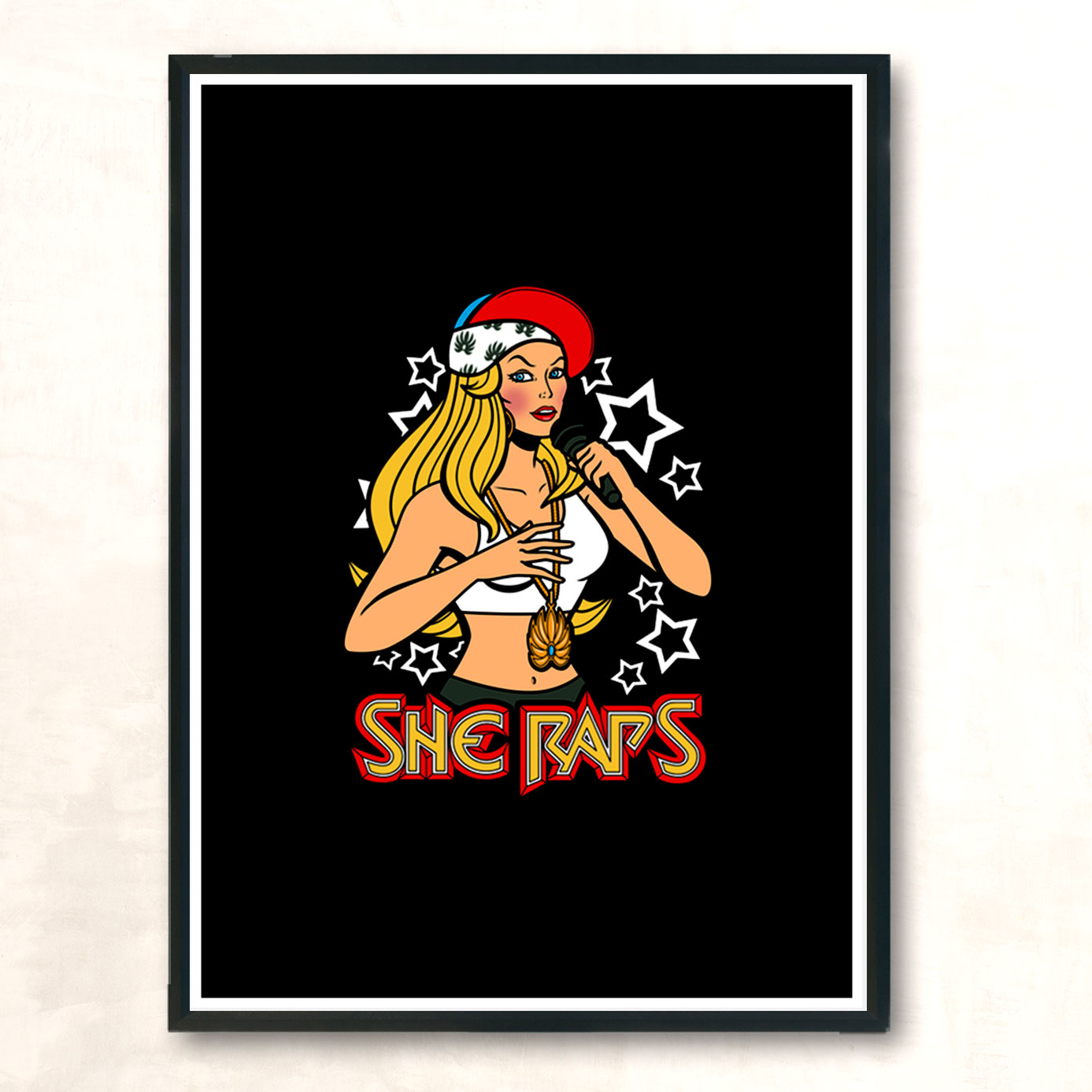 She Raps Modern Poster Print