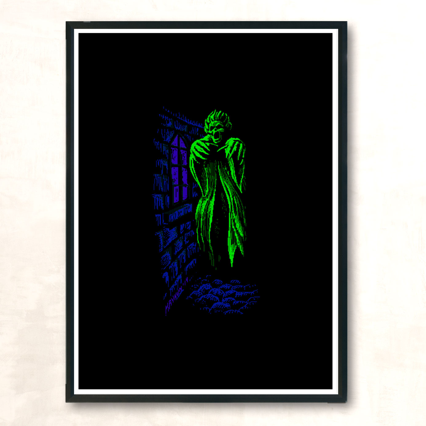 Simons Quest Zombie Modern Poster Print