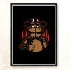Sing With Me Freddy Only Black Modern Poster Print