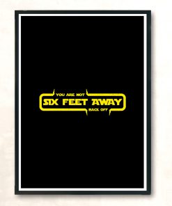 Six Feet Away Modern Poster Print