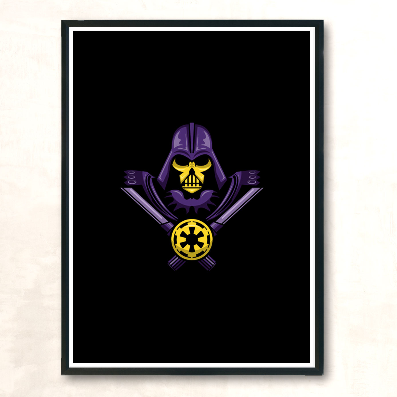 Skelevader Modern Poster Print