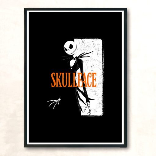 Skullface Modern Poster Print