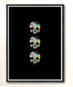Skulls Modern Poster Print