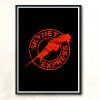 Skynet Express Modern Poster Print