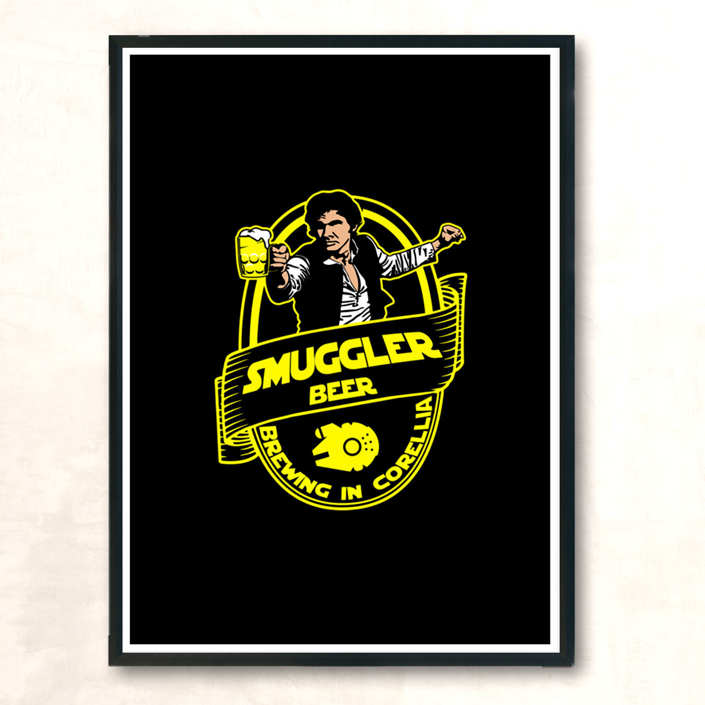 Smuggler Beer Modern Poster Print