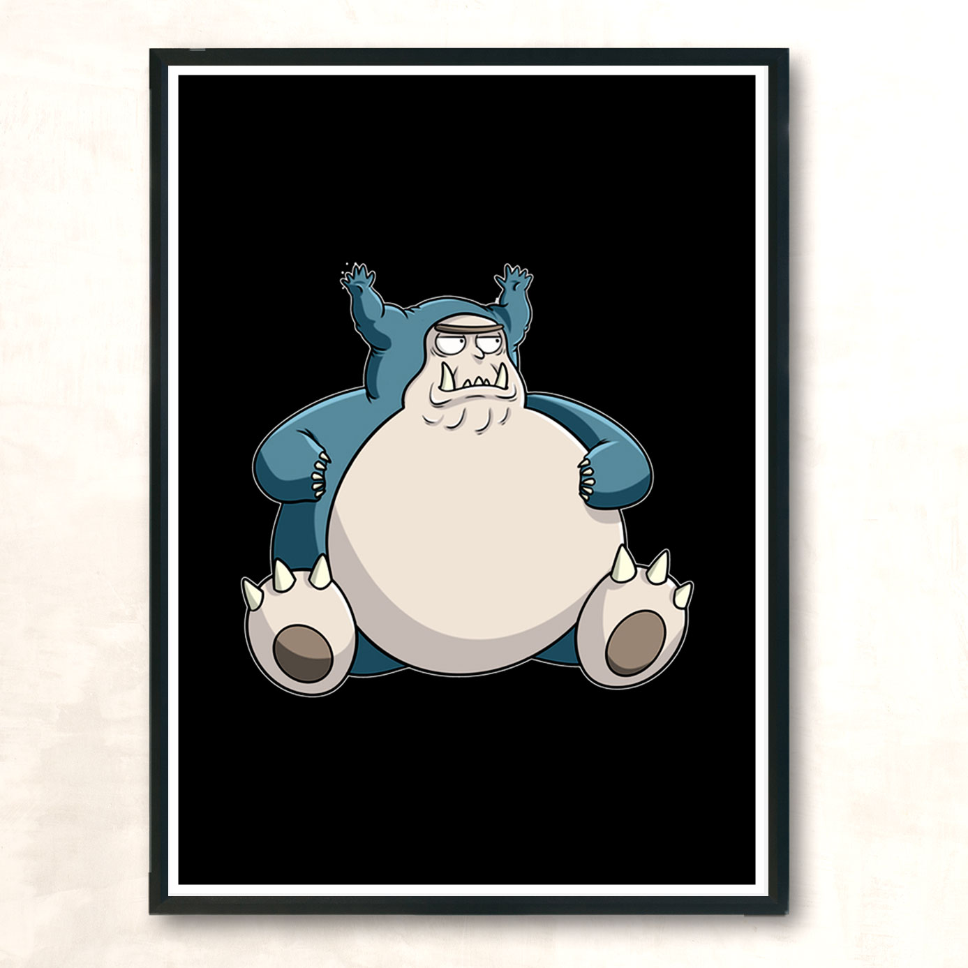 Snorplax Modern Poster Print