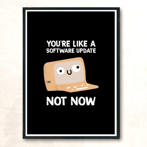 Software Update Modern Poster Print