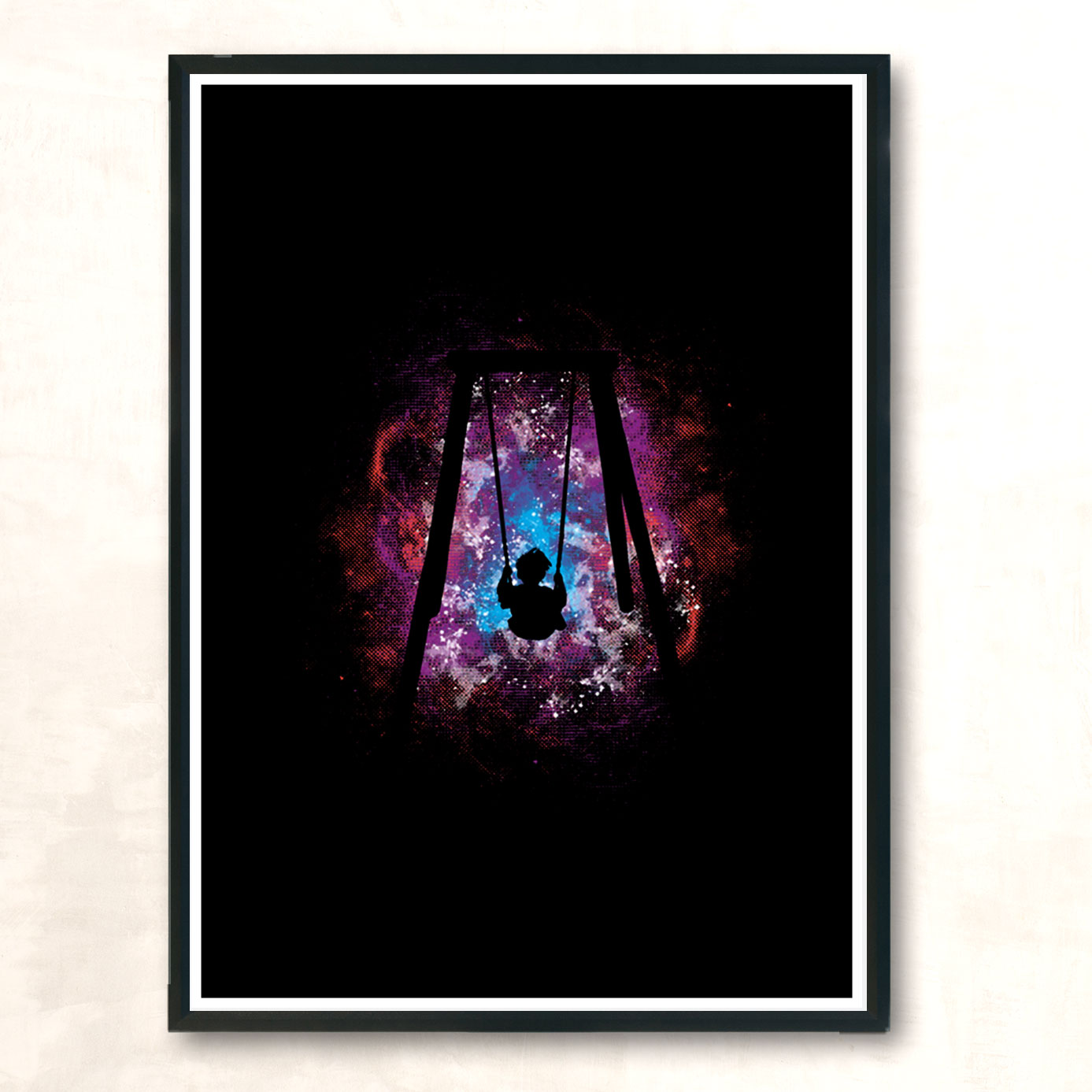 Space Swing Modern Poster Print