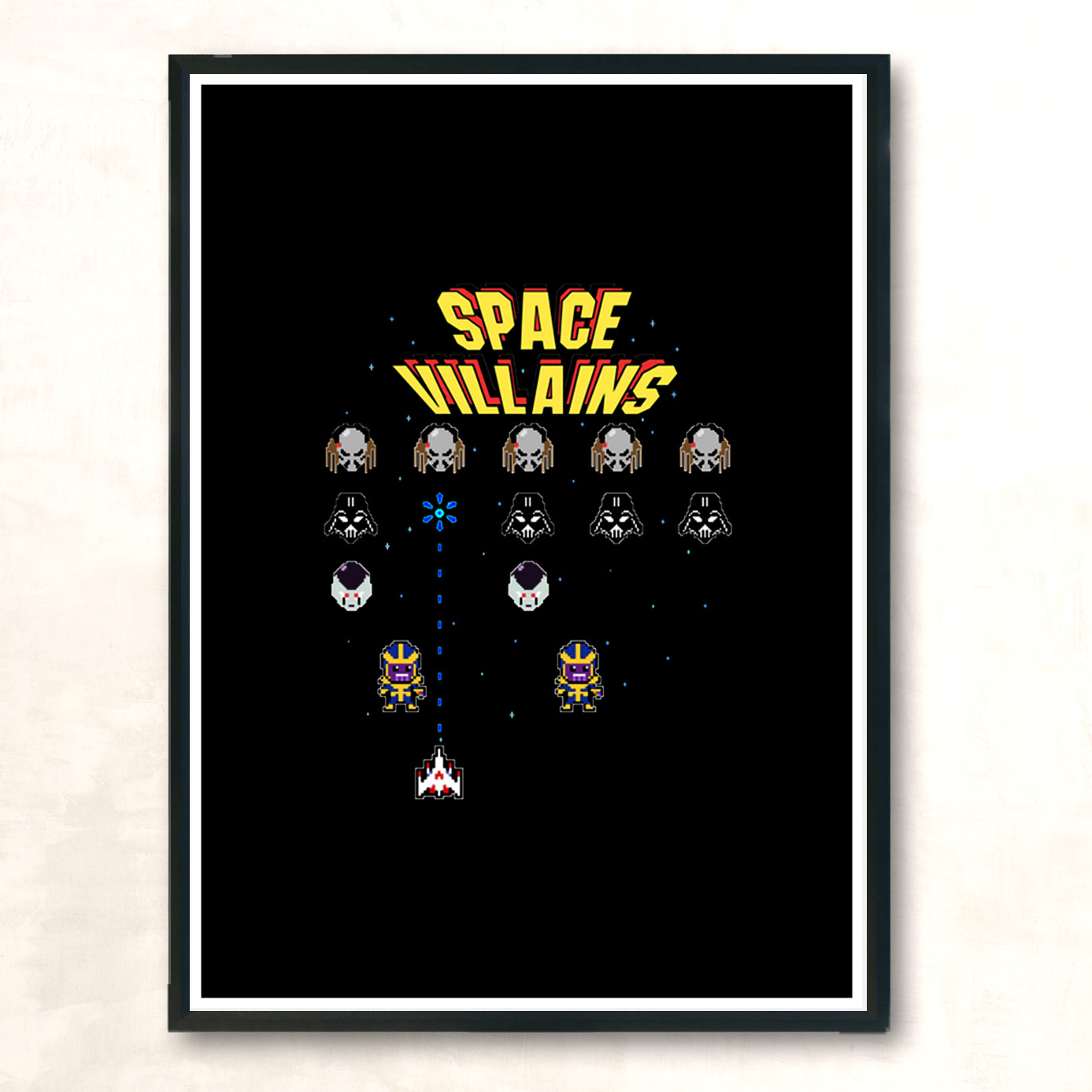 Space Villains Modern Poster Print