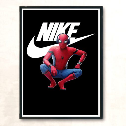 Spiderman With Headphone Huge Wall Poster