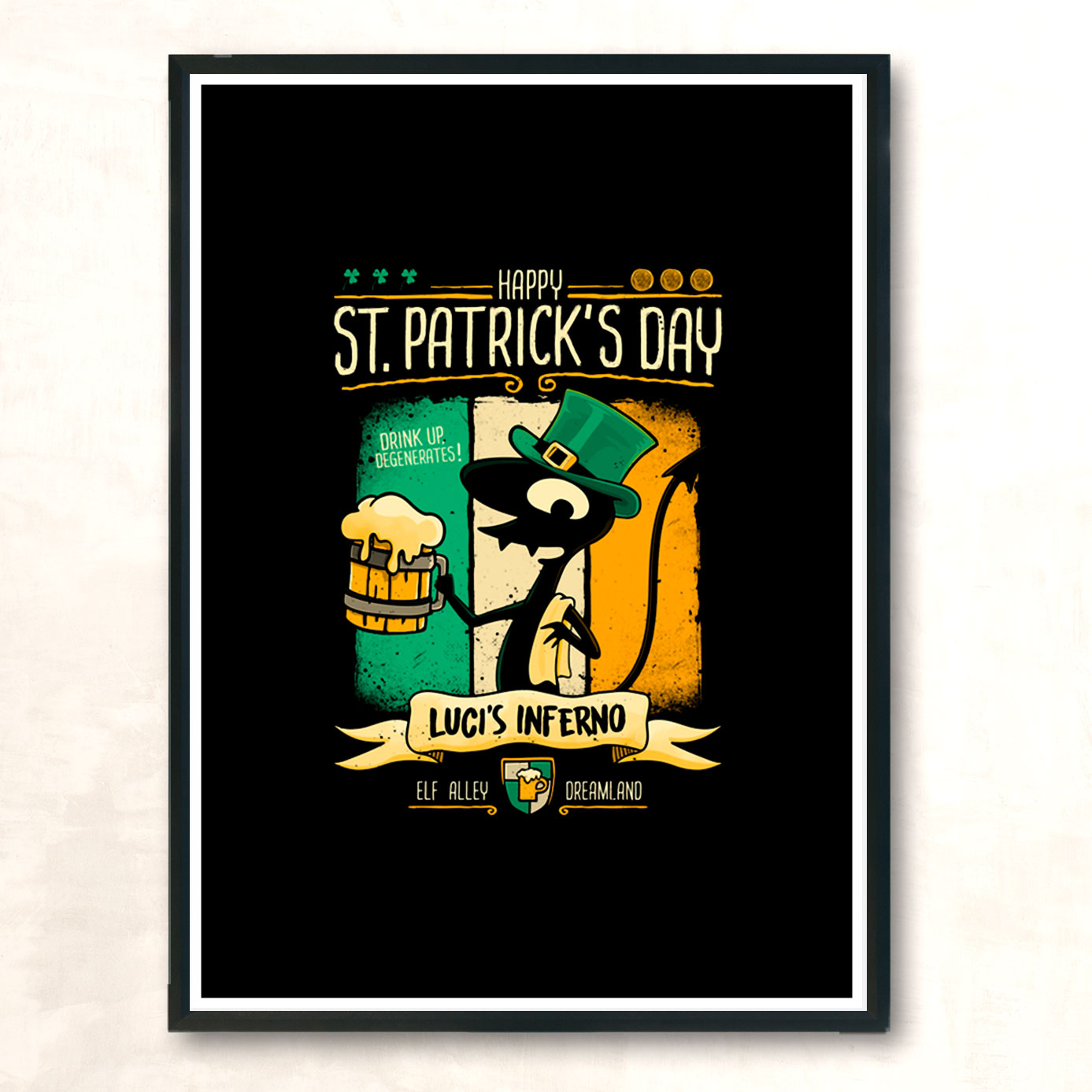St Patricks At Lucis Modern Poster Print