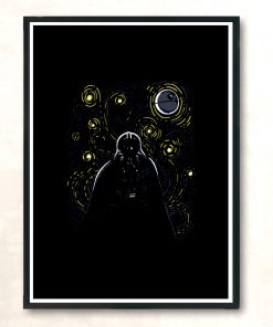 Starry Dark Side Modern Poster Print