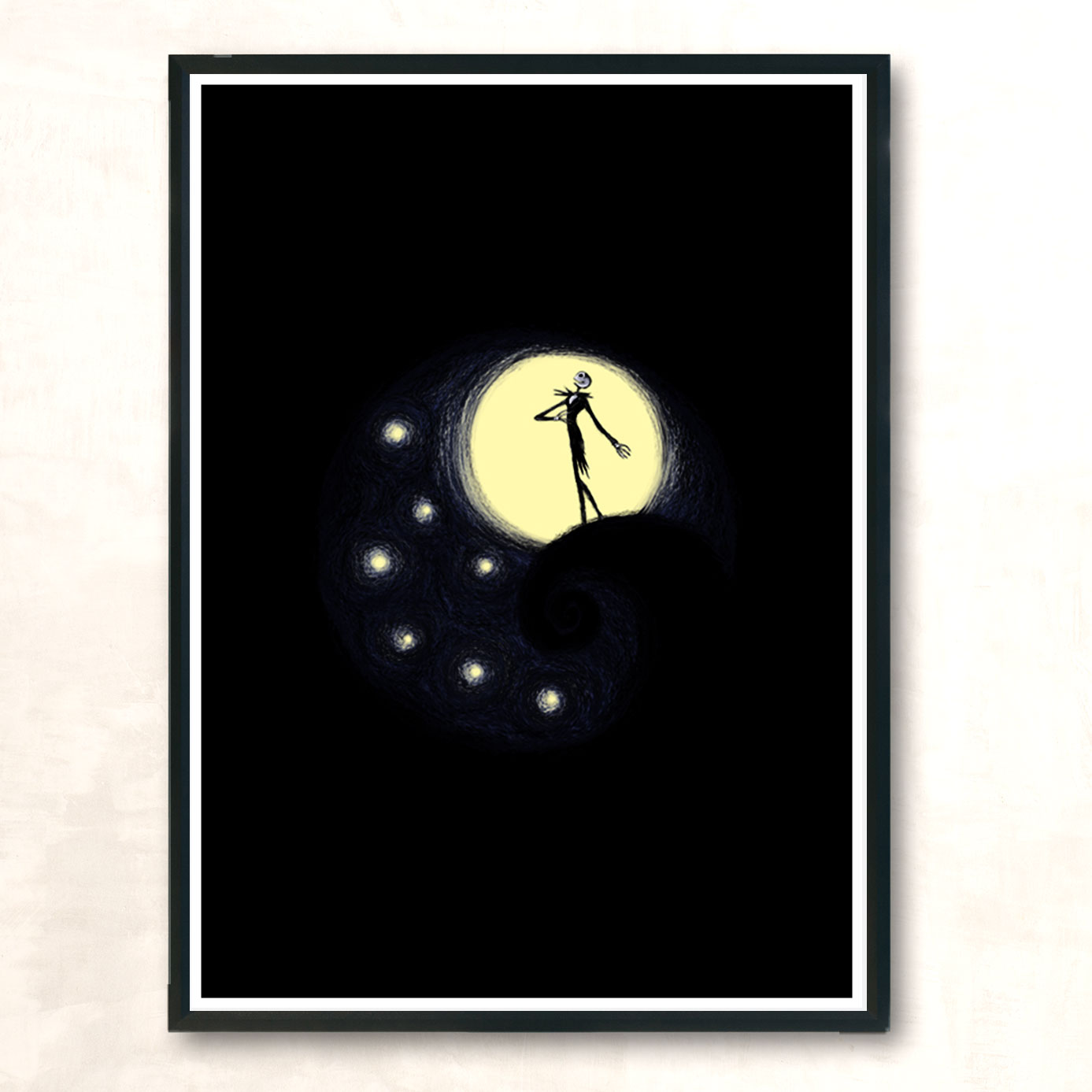 Starry Nightmare Modern Poster Print