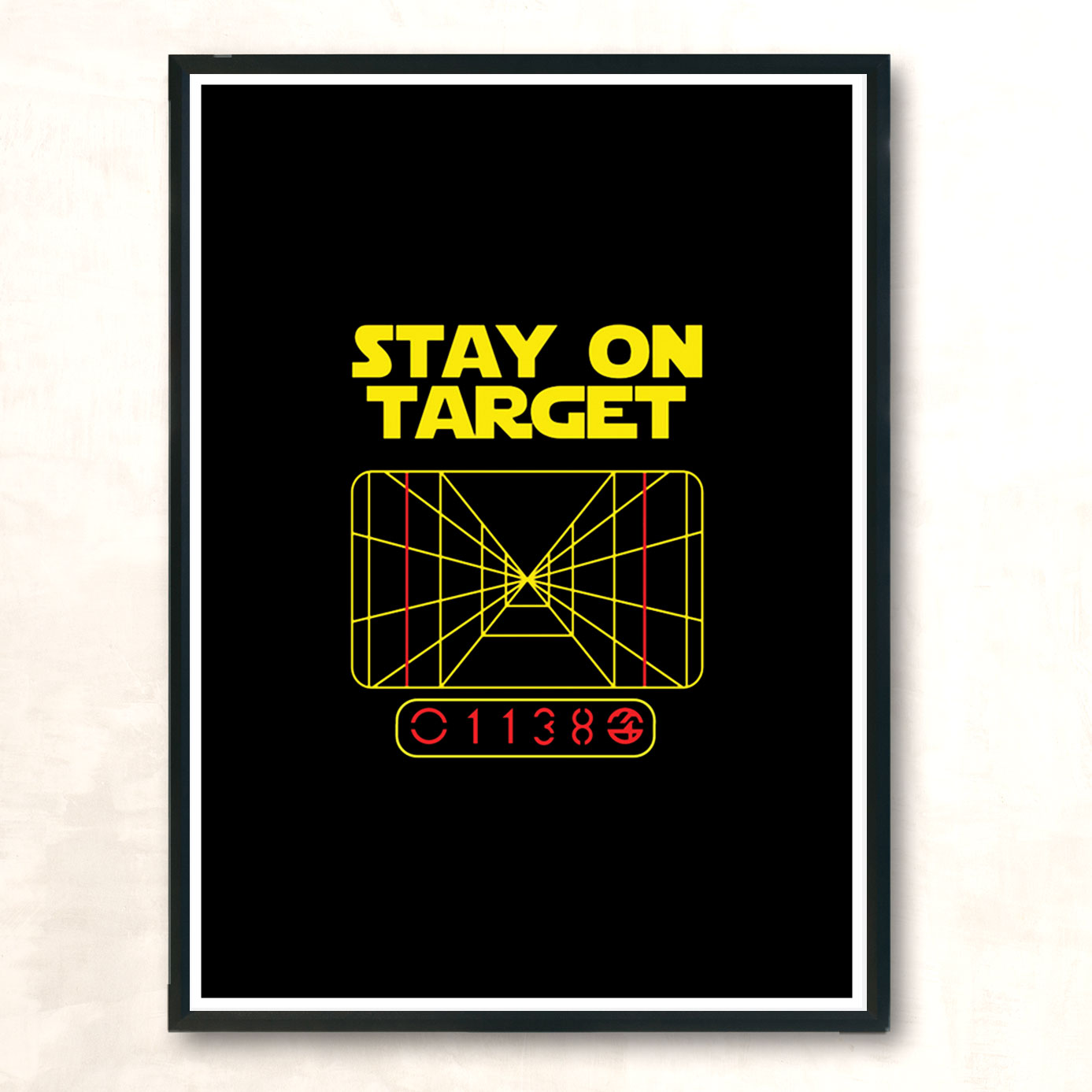 Stay On Target Modern Poster Print