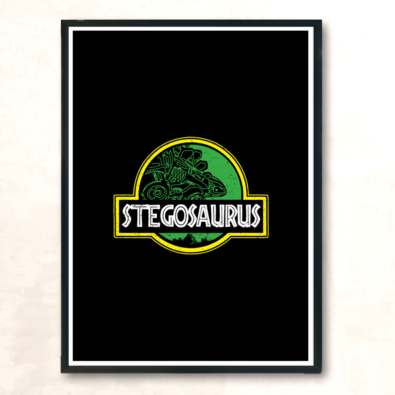 Stegosaurus Modern Poster Print