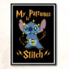 Stitch Lilo And Stitch X Harry Potter Vintage Wall Poster