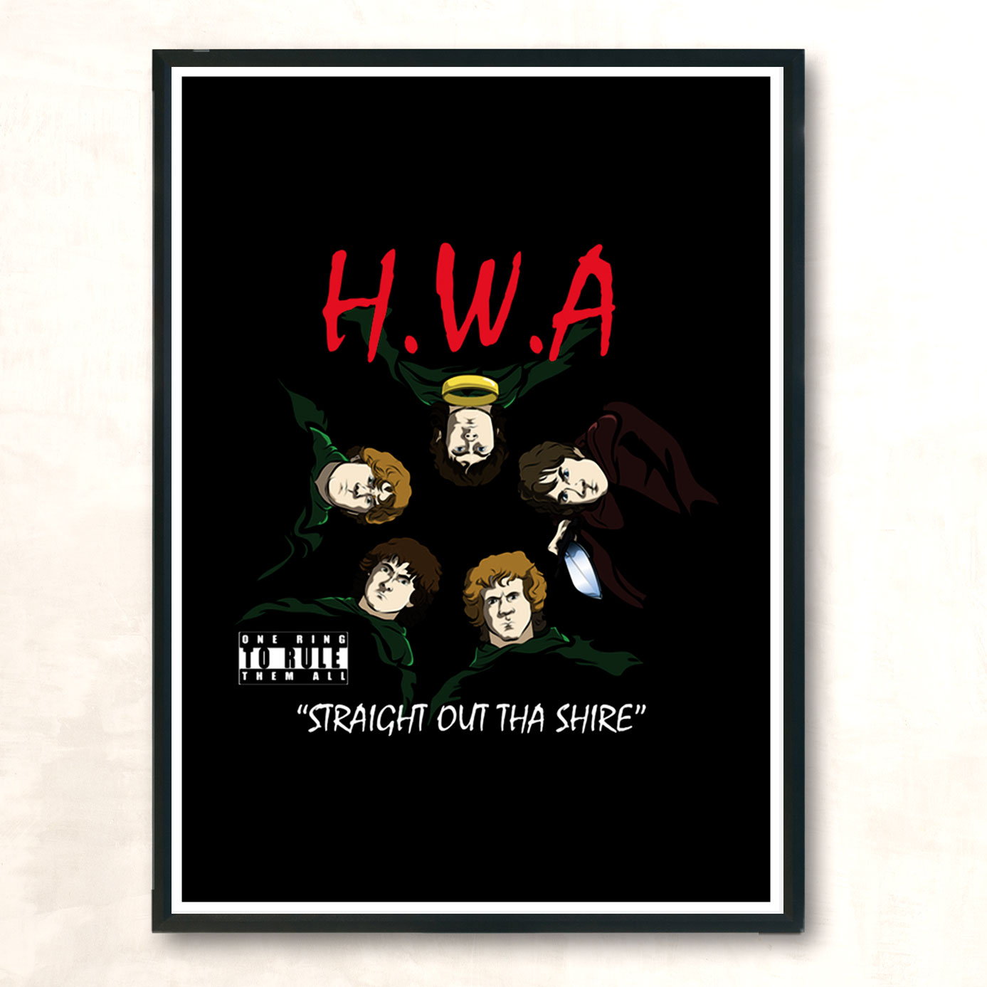 Straight Out Tha Shire Modern Poster Print