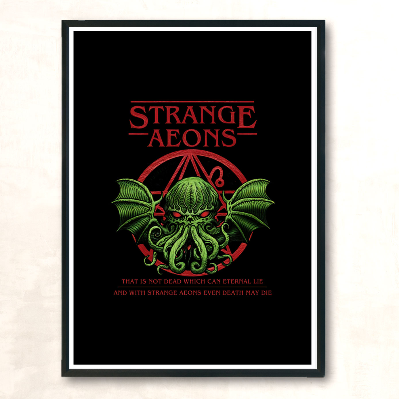 Strange Aeons Azhmodai 2018 Modern Poster Print