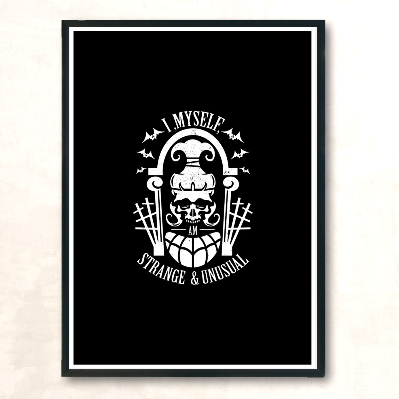 Strange And Unusual Modern Poster Print