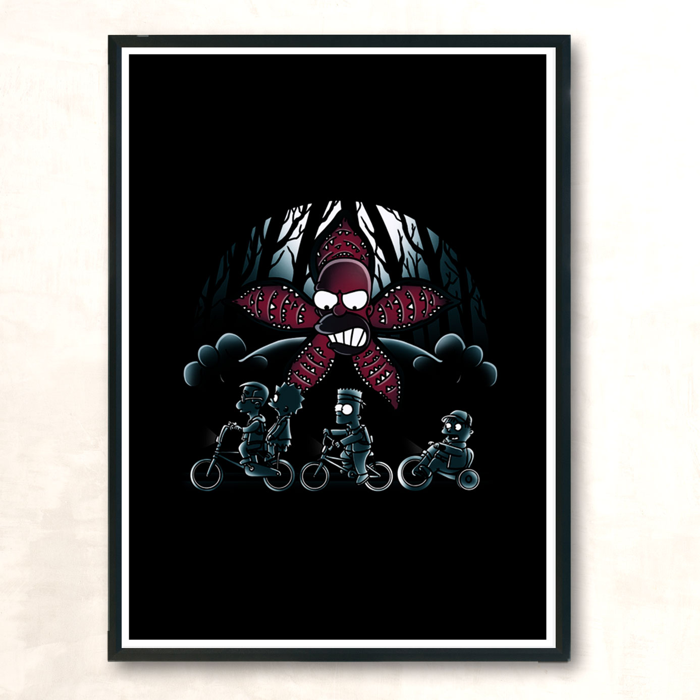 Stranger Demogorghomer Modern Poster Print