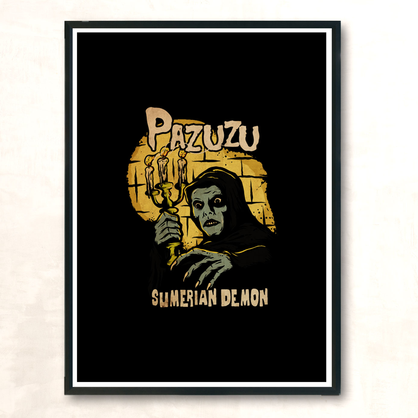 Sumerian Demon Modern Poster Print