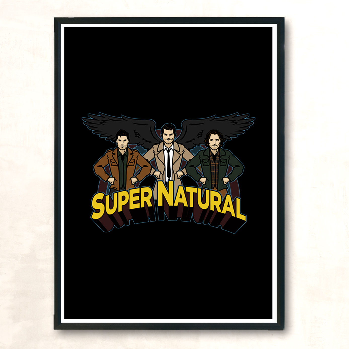 Super Natural Friends Modern Poster Print