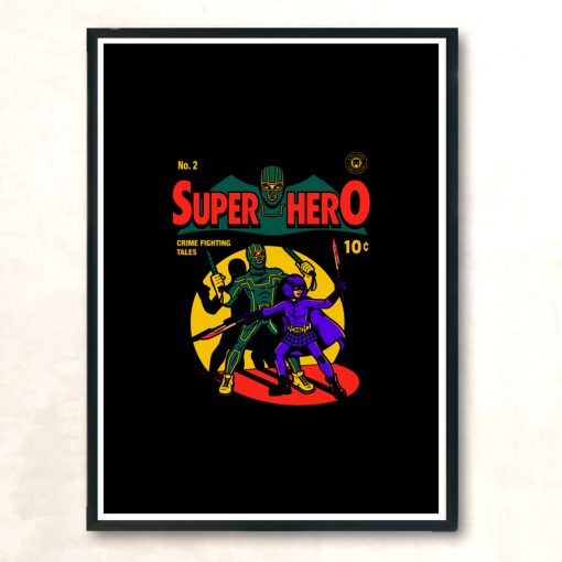 Superhero Comic Modern Poster Print