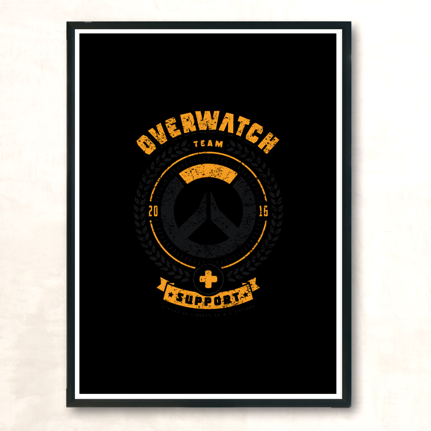 Support Team Modern Poster Print