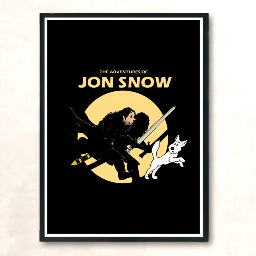The Adventures Of Jon Snow Modern Poster Print