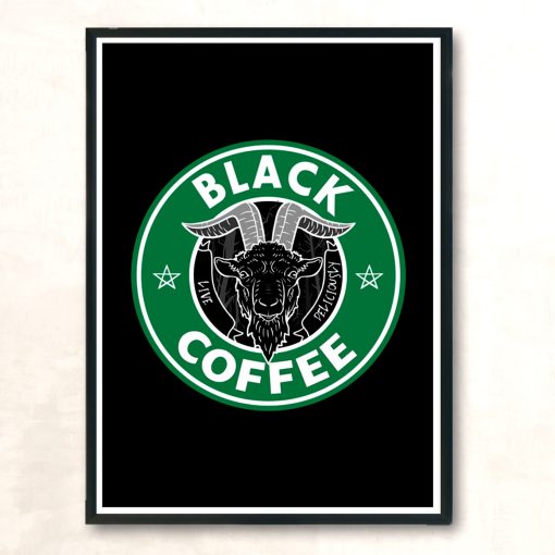 The Black Coffee Modern Poster Print