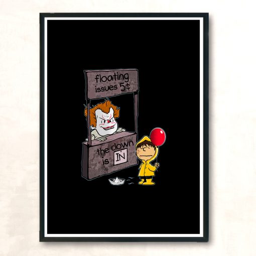 The Clown Is In Modern Poster Print