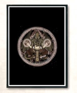 The Cthulhu Runes Modern Poster Print