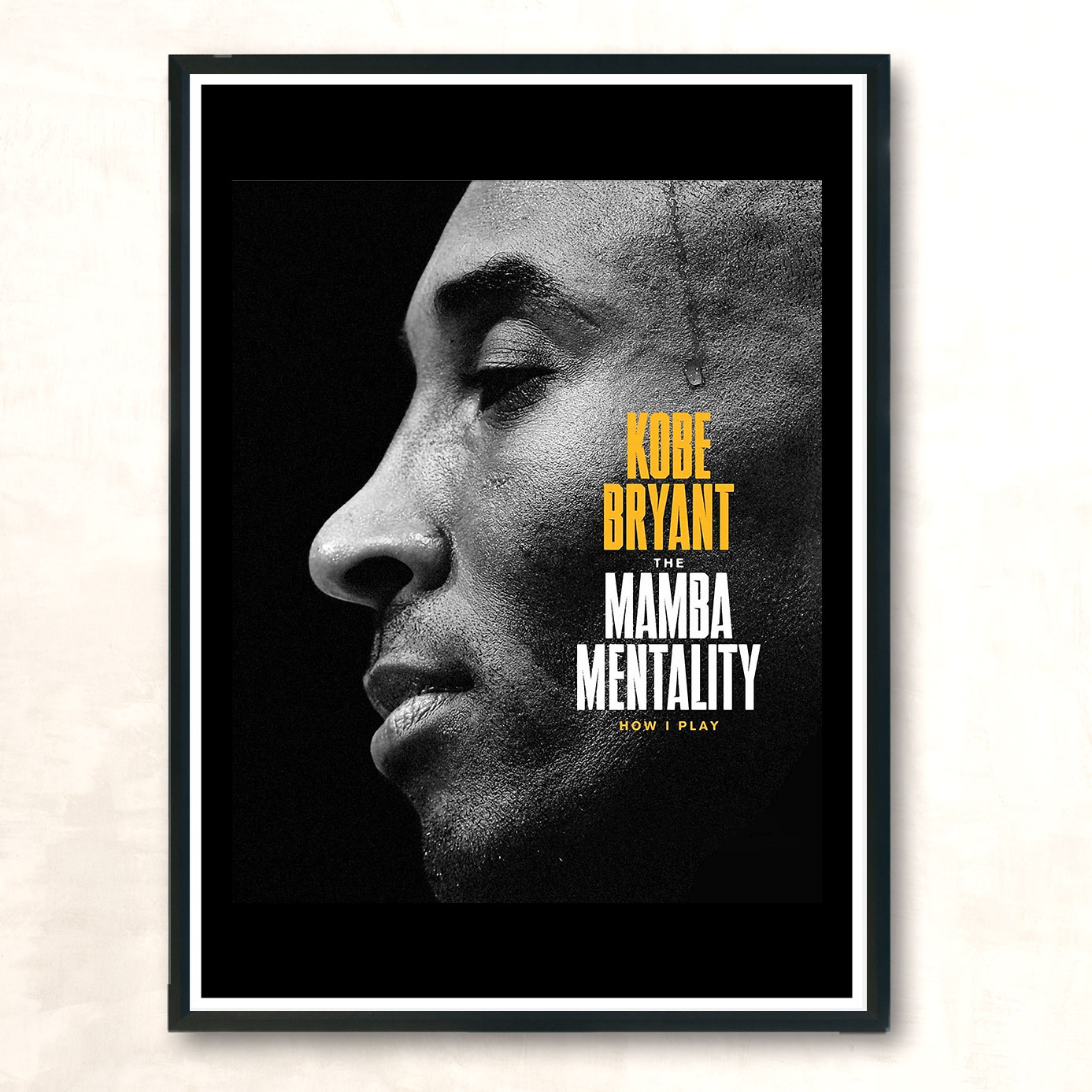 The Mamba Mentality Kobe Bryant Vintage Wall Poster