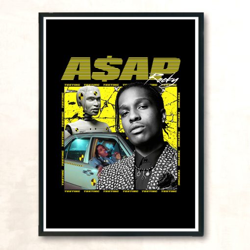 Vintage Hip Hop Asap Rocky Urban Vintage Wall Poster