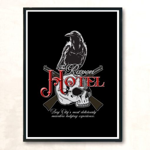 Vintage The Raven Hotel Altered Carbon Vintage Wall Poster