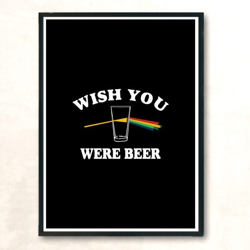 Wish You Were Beer For Men And Womens Vintage Wall Poster