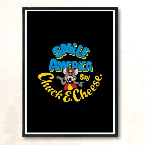 Chuck E Cheese Smile America Style Aesthetic Wall Poster