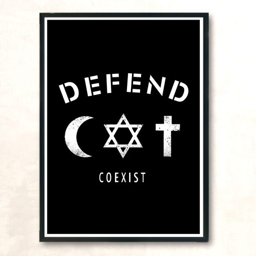 Defend Coexist Aesthetic Wall Poster