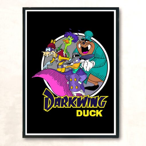 Disney Ducktales Darkwing Duck Aesthetic Wall Poster