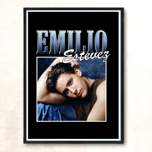 Emilio Estevez Brat Pack Rapper Aesthetic Wall Poster
