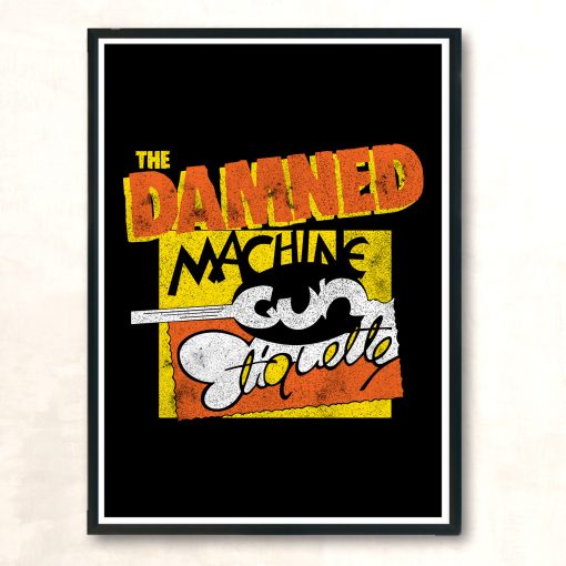 Goth Rock Rare Punk The Damned Machine Gun Etiquette 80s Aesthetic Wall Poster
