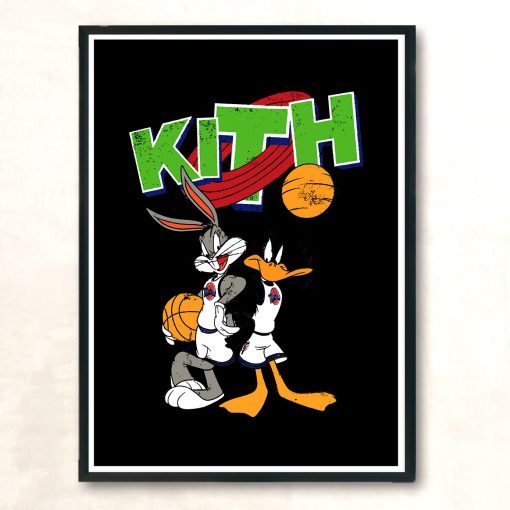 Kith Space Jam 90s Style Aesthetic Wall Poster